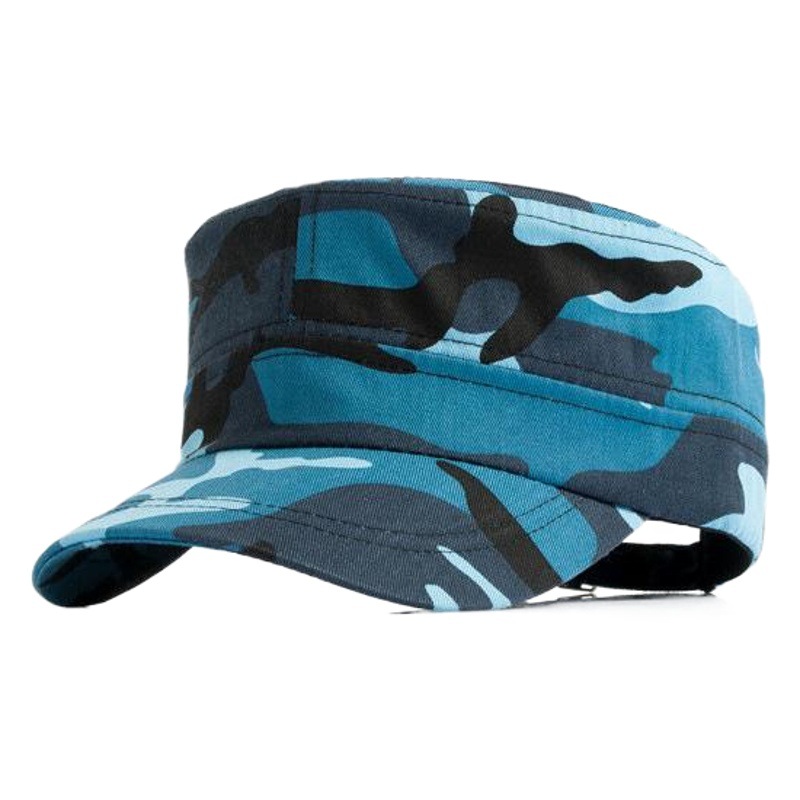 AliExpress eBay popular de una sola pieza de camuflaje militar sombrero de moda todo partido sombrero casual sombrero plano sombrero superior