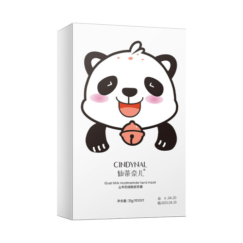 Sandy Nai'er Goat Milk Nicotinamide Hand Mask Hydrating Hand Care Cat claw hand mask dropshipping one piece