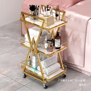 Beauty Salon Trolley Internet Celebrity Manicure Storage Rack Tool Cart Hair Tattoo Embroidery Cosmetics Storage Rack