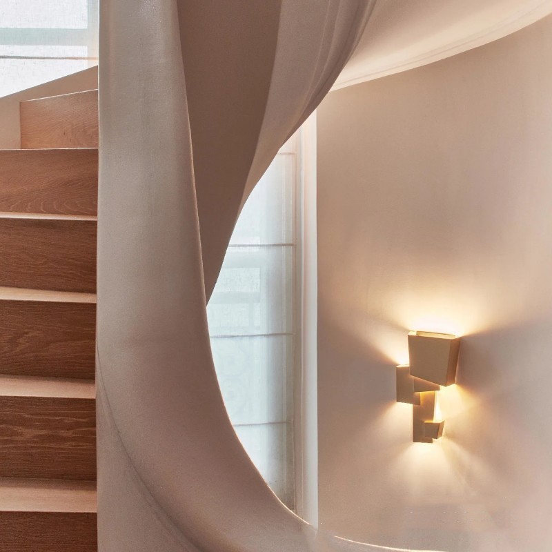 Pared dormitorio sala de estar diseñador nórdico lámpara de cabezal de cama lámpara de pared lámpara de pared diseño de pasillo moderno posmoderno caminar