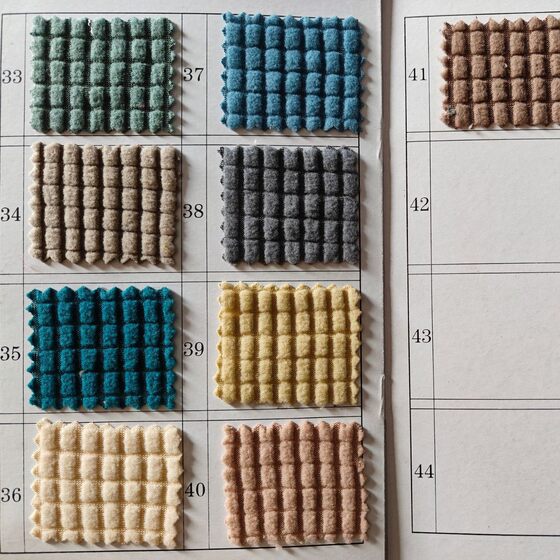 Corn grain polar fleece single-sided drawn square polar fleece in stock supply sofa cover fabric manufacturers in stock supply