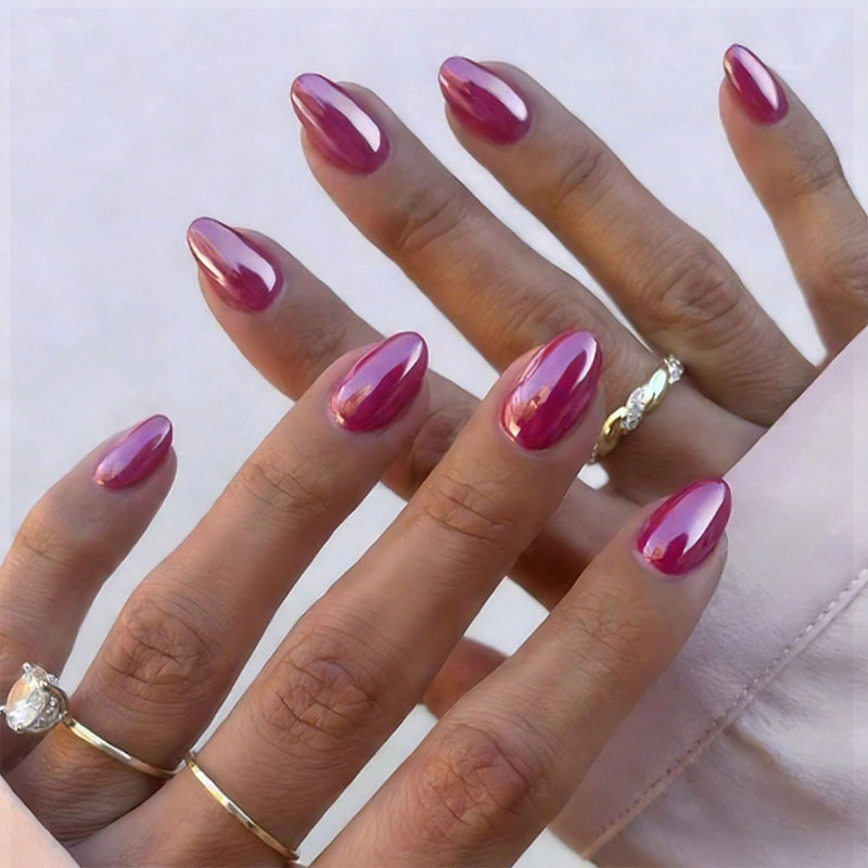 European and American Cross-Border Hot-Selling Metal Electroplated Sexy Nail Art Fake Nails Finished Product New Nail Pieces French Style Wearable Nail Stickers European and American Cross-Border Hot-Selling Metal Electroplated Sexy Nail Art Fake Nails Finished Product New Nail Pieces French Style Wearable Nail Stickers