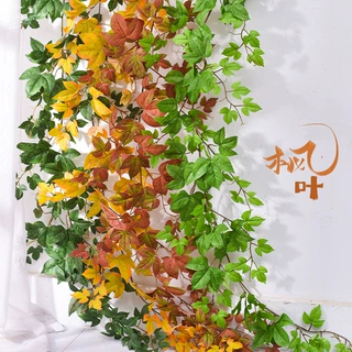 仿真常春藤假花藤条装饰遮挡挂墙绿植壁挂植物吊兰藤蔓爬山虎叶子