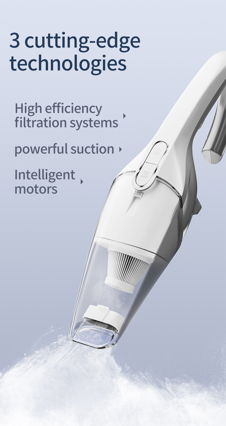 Cross-Border Car Vacuum Cleaner, Portable High-Power Vacuum Cleaner for Cars, Small Vacuum Cleaner, High Suction Handheld Vacuum Cleaner