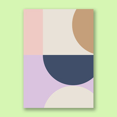 BAUHAUS 包豪斯風格圖形線條藝術海報小眾桌面牆面畫報