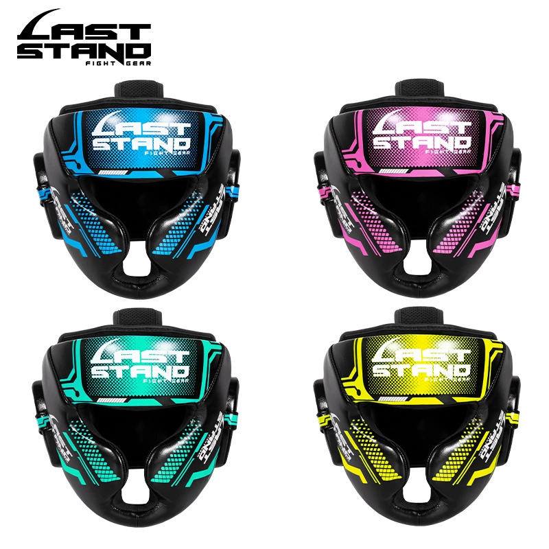 Боксерский шлем для взрослых и детей, защитное снаряжение Sanda Muay Thai, головной убор для боевых тренировок, полностью закрытая практичная защита ушей в виде обезьяны.