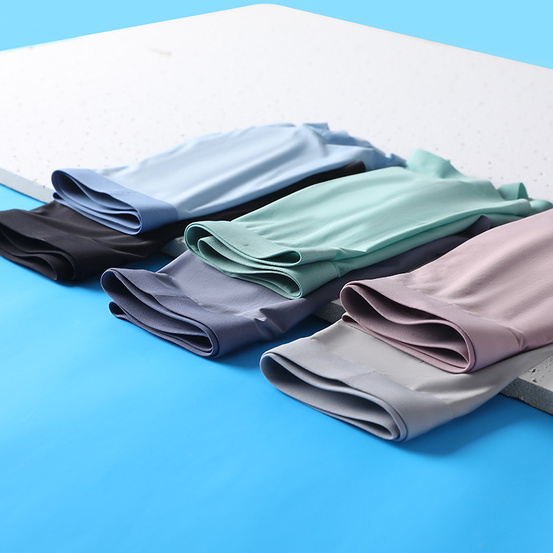 New Style Wide Edge Cool Ice Silk Underwear Men's Lightweight Breathable Quick-drying Underwear Non-marking Nylon Boxer Shorts Boxer Shorts