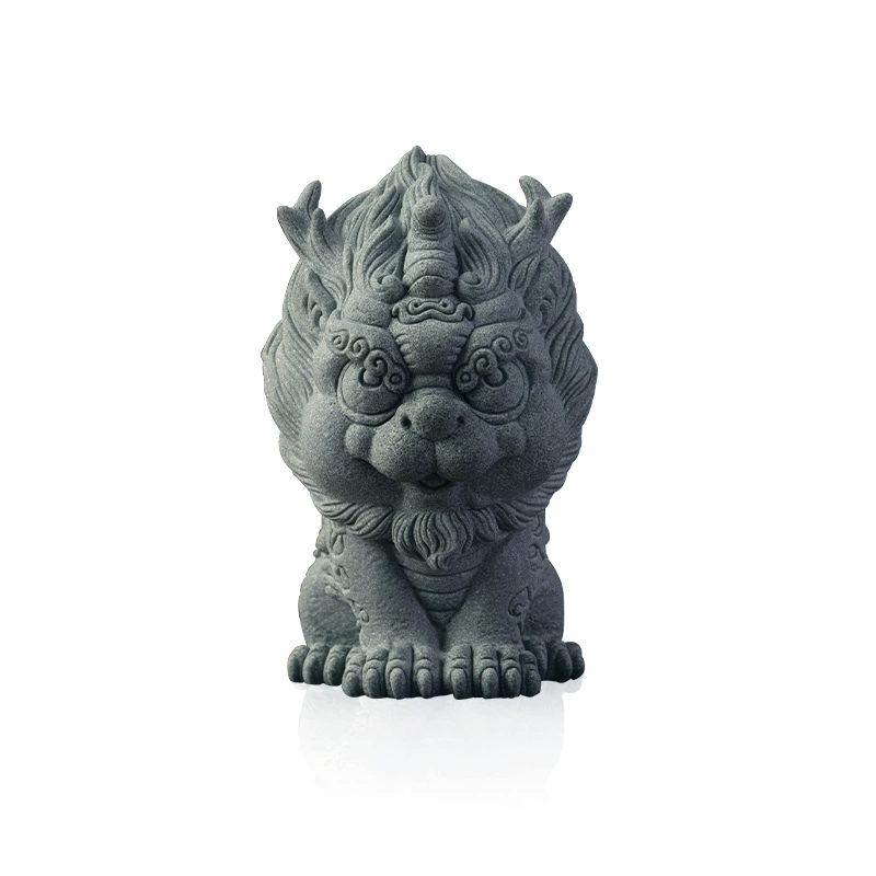 Новый китайский стиль Swiss Beasts, Captain Capital, Black Sandy Stone Fish Line Aquarium Creative Guo Chao Tea Pet Home Decoration