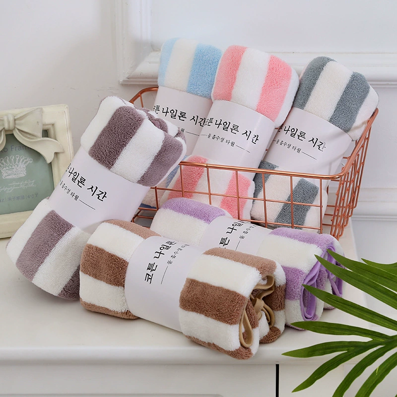 Coral soft dry bath towel, wholesale, water absorbent, Birthday gift