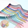 12cm Colored beads DIY Jewelry parts Metal Bead Pendant chain Tag chain Paint Beads