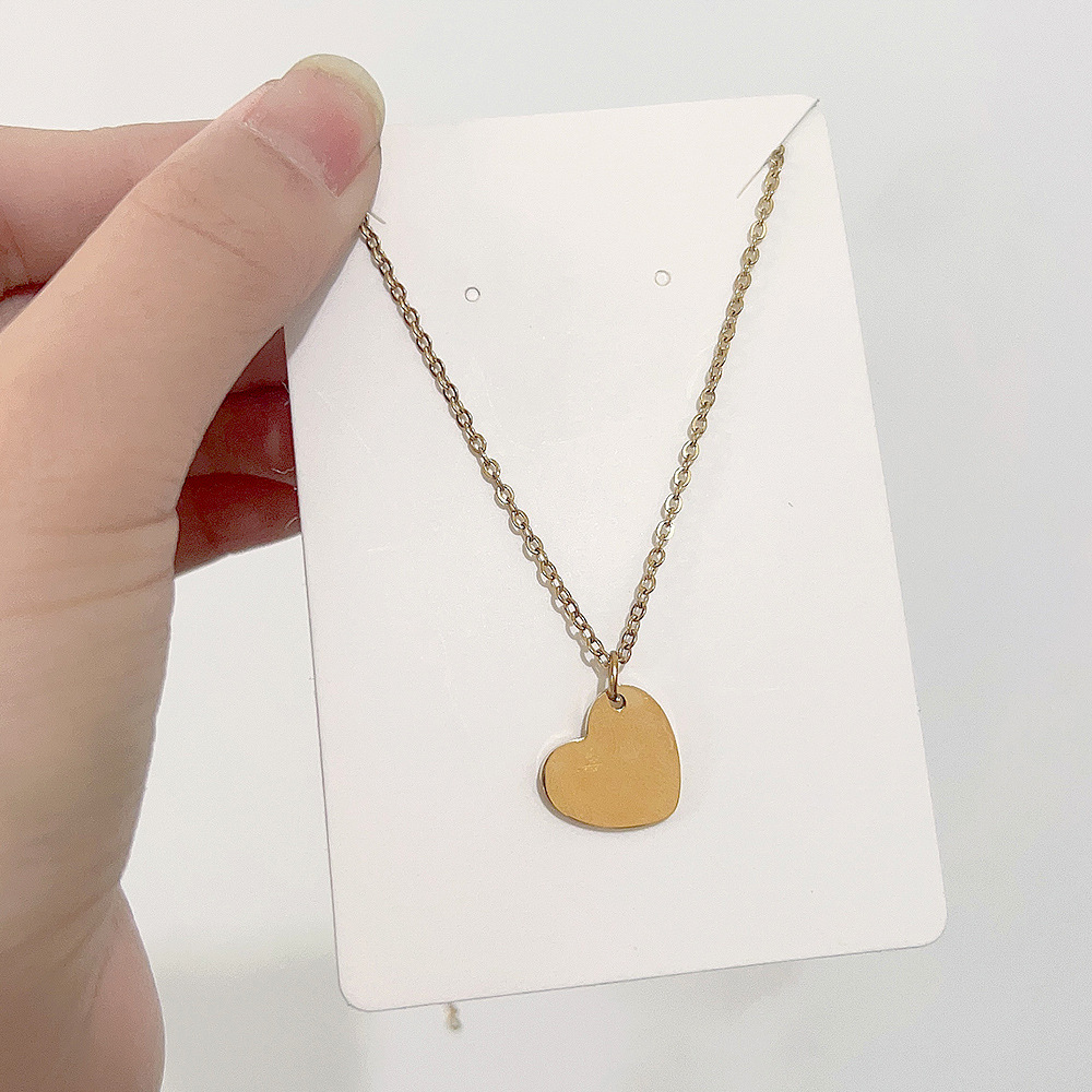 Fashion Heart Shape Smiley Face Spider Web Stainless Steel Titanium Steel Plating Pendant Necklace Colorza_colorza_4