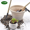 Mini gardening tools, succulent plant gardening three -piece family vegetable planting flower tool tool, small shovel 锹 small rake