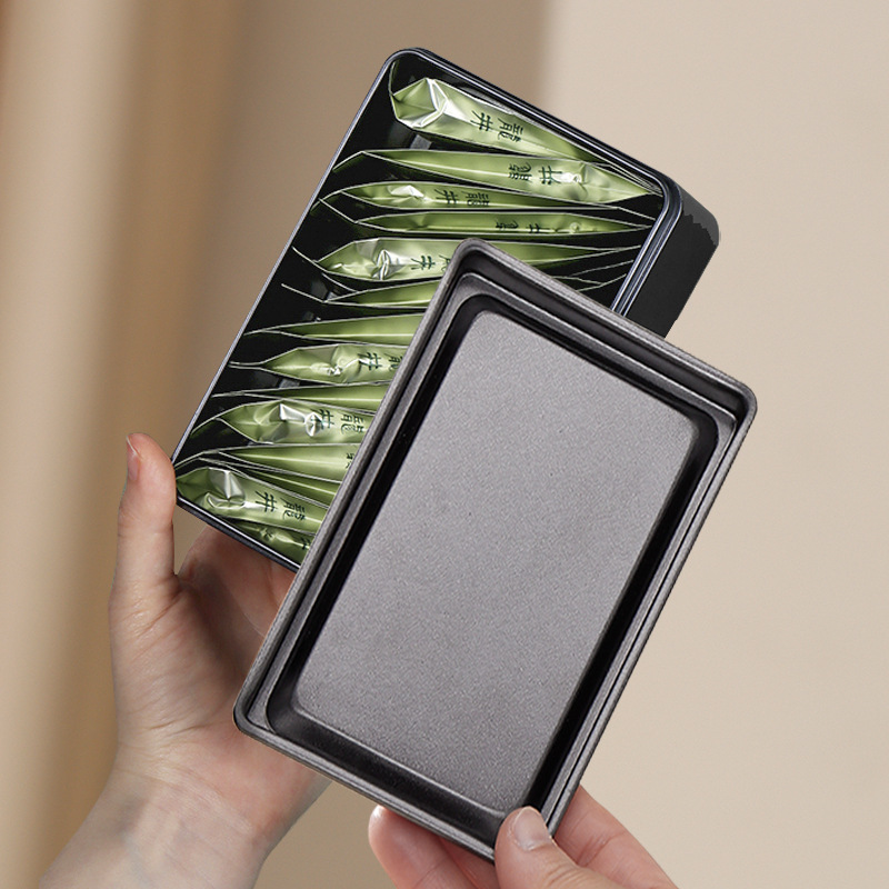 茶叶罐泡袋装岩茶红茶铁观音大红袍可丝印logo二两装散茶铁罐通用