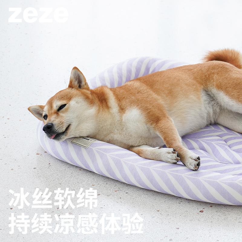 제즈 울타리 시원한 느낌 애완 동물 아이스 매트 냉각 개집 쿨 느낌 물린 방지 작은 개 침대 여름 개 쿨 매트