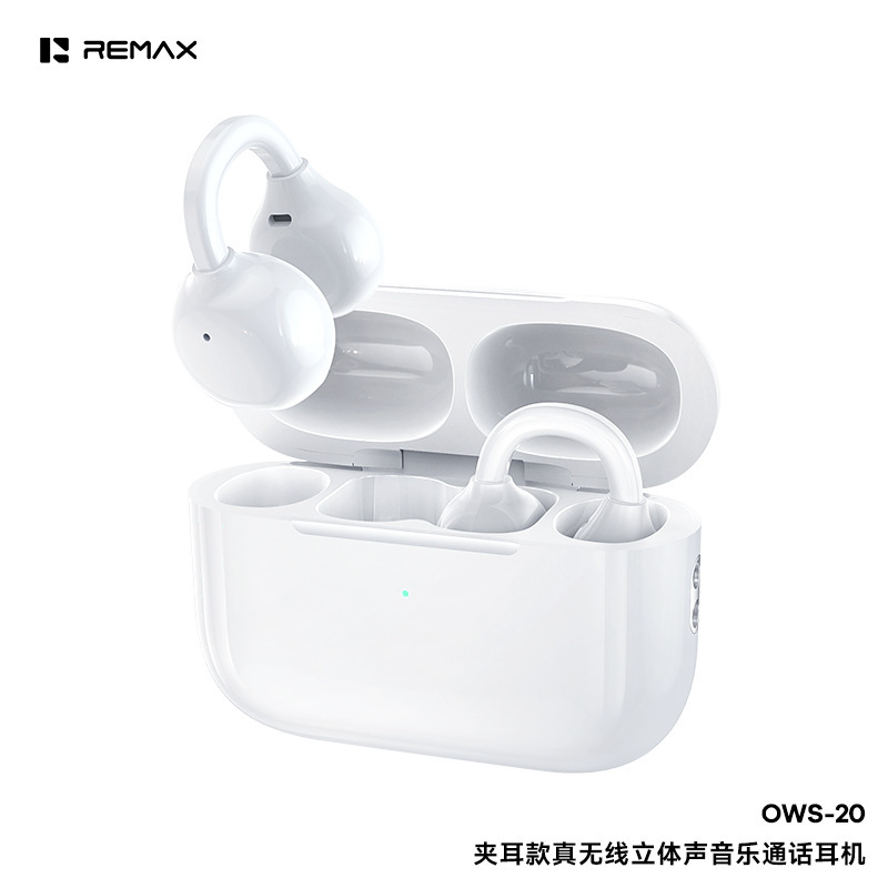 REMAX夹耳式无线6.0蓝牙耳机不入耳亲肤高清晰音乐通话耳机OWS-20|undefined