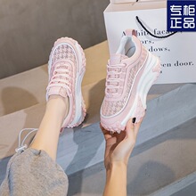 2025春季新款休闲百搭休闲鞋坡跟时尚学生鞋女潮鞋老爹鞋女鞋