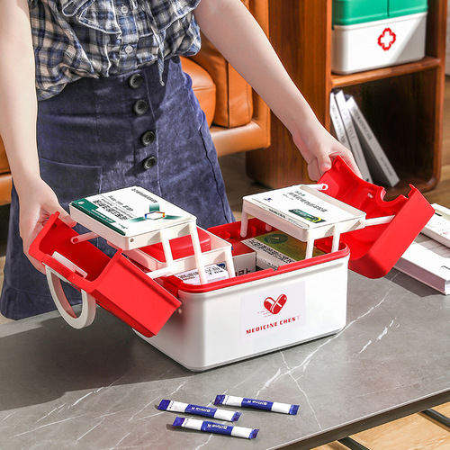 Kindergarten Medicine Box School Medicine Box Primary School First Aid Kit Medical Box Home Emergency Full Set First Aid Kit Wholesale