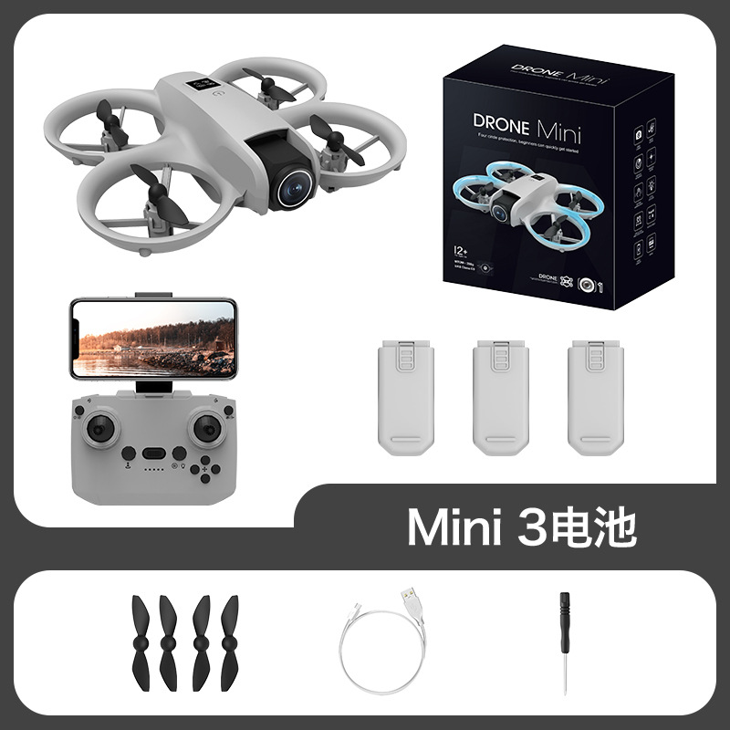 Transfronterizo T3 UAV MINI ultra larga duración regulación eléctrica de doble lente flujo de luz posicionamiento de aeronave de control remoto altura fija para evitar obstáculos