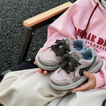 儿童运动鞋2025秋冬女童鞋子复古板鞋男童休闲软底加绒童鞋冬季款
