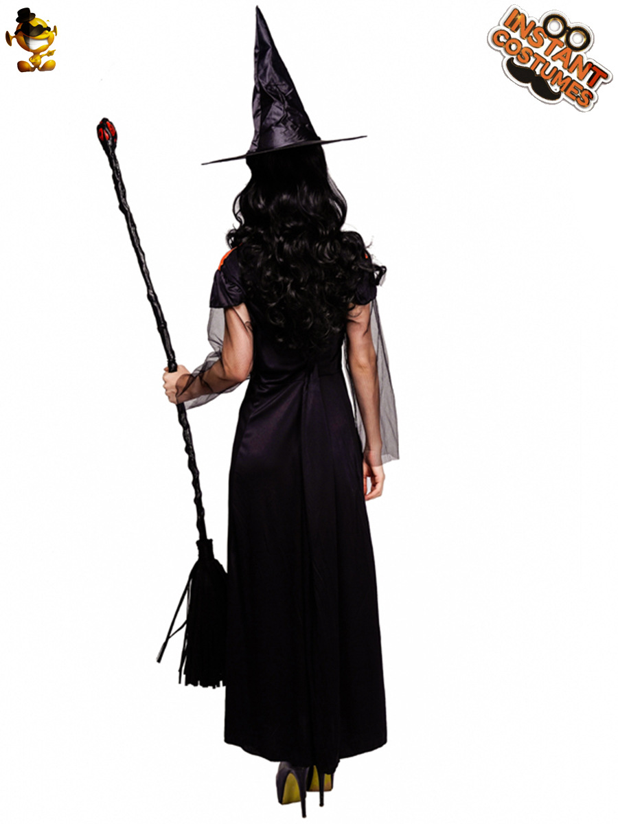 De las mujeres adultas de Halloween Cosplay bruja traje partido traje rendimiento etapa rendimiento