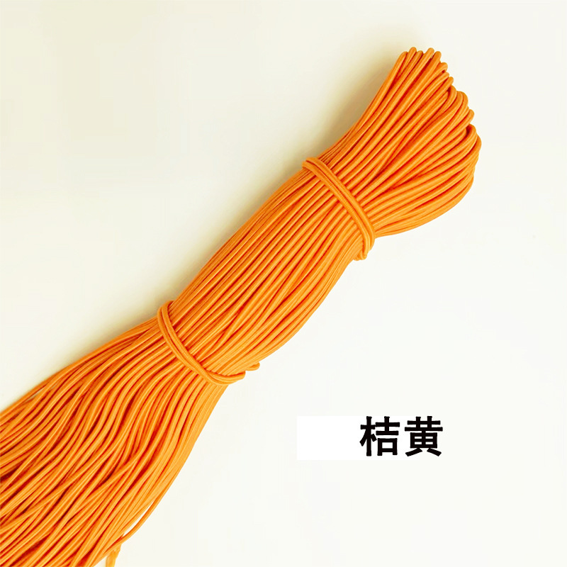 メーカー在庫卸売 2.5 ミリメートルラウンド弾性ロープカラーゴムラテックス高弾性ゴムバンド衣類アクセサリー弾性ロープ|undefined