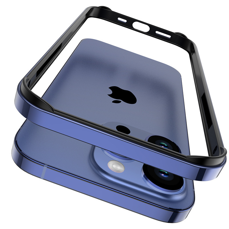 iPhone16promax対応 シリコンメタルフレーム 四隅保護 耐衝撃ケース Apple17対応 15対応|undefined