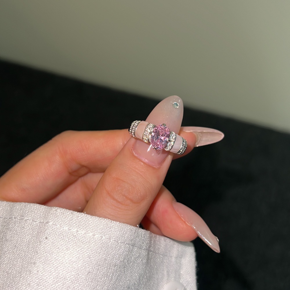 3g Weight Zircon Inlay Material Rings Classification 1 Piece Quantity Daily Occasion 925 Sterling Silver Material Heart Shape Pattern Women's Gender Plating Design Elegant Style 925 Sterling Silver Zircon Heart Shape Rings 925 Sterling Silver Rings 49