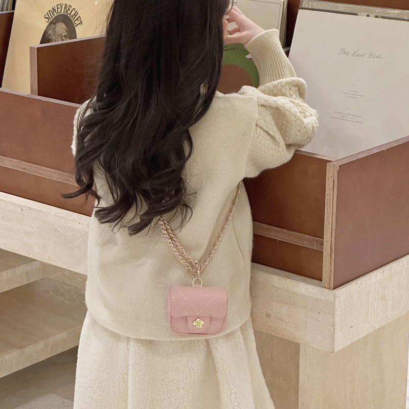 Bolsas de collar de moda lingue para niños y niñas, bolsas de hombro de color sólido para niños mini 2025, bolsas de niños de nueva cadena
