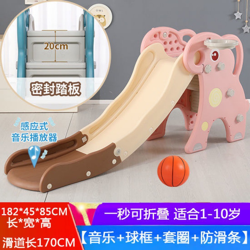 Slippery slide indoor children small-scale thickening Slide Plastic Slide combination household baby Up and down Foldable Toys