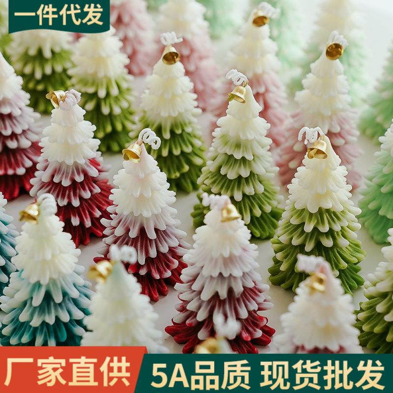 クリスマスキャンドルアロマテラピー高級お土産キャンドル香り雰囲気ギフトシミュレーションクリスマスツリー形ワックス|undefined
