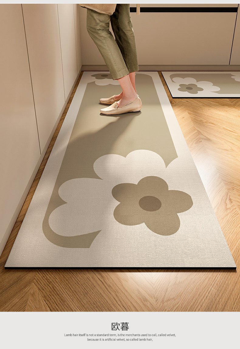 Absorbent Kitchen Floor Mat Non Slip Dirt Resistant And Durable_voghion.com