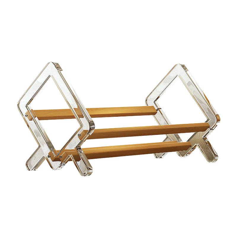 Estantes de escritorio creativos acrílicos estantes de estudio domésticos fácil de organizar y almacenar libros de escritorio estantes de exhibición