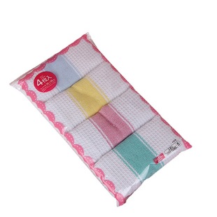 Factory direct e-commerce Amazon classic style waffle striped cloth dishcloth scouring pad 35*35cm
