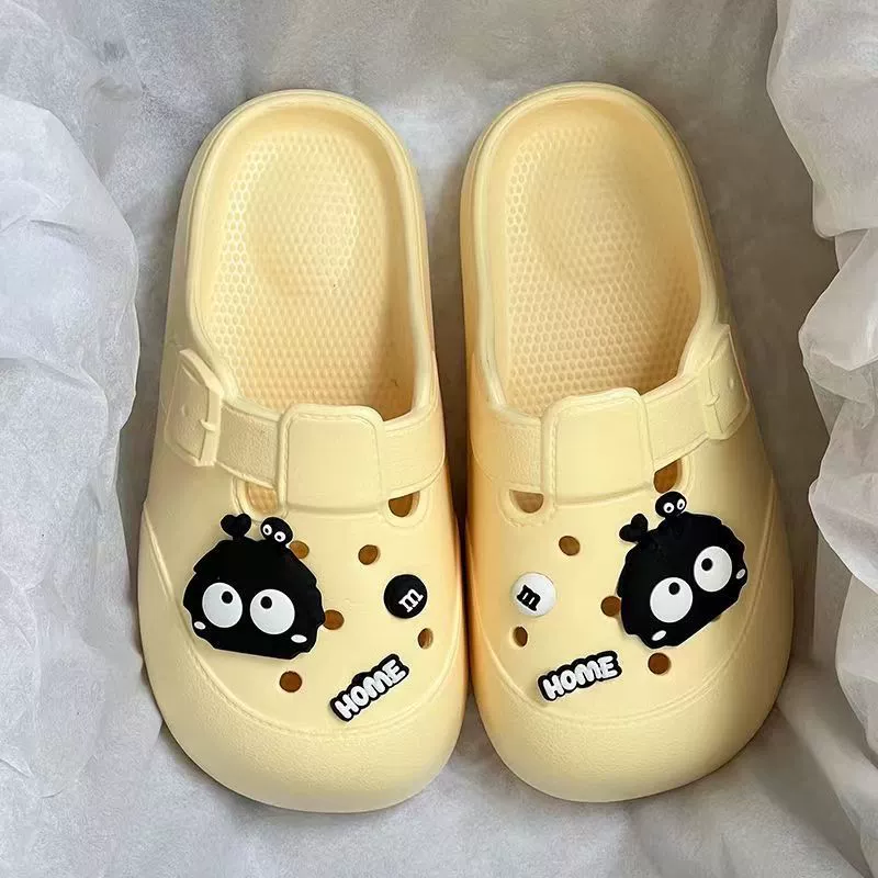 2024 новые пещерные туфли женские маленькие брикеты носить нескользящий мультфильм милые пляжные сандалии пещерные туфли женские летние