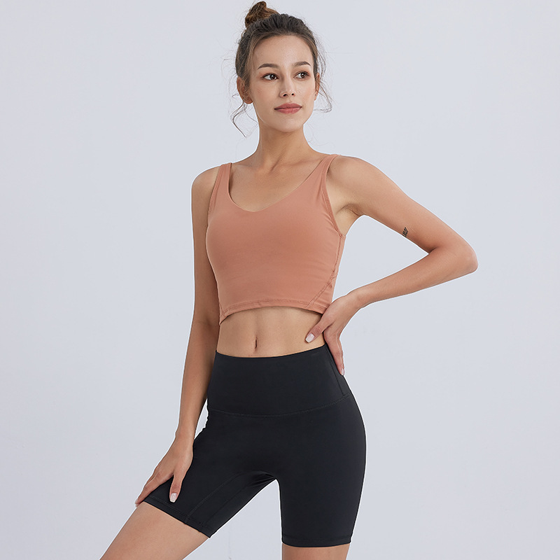 裸感フィットネス高強度スポーツブラ 女性用 Align 耐震性 クロスボーダー プッシュアップ ヨガ 美背 スポーツベストブラ|undefined