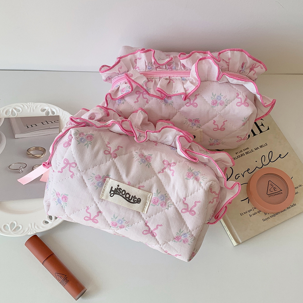 179g Weight Pencil Case Stationery Type 1 Piece Quantity Class, Learning, Graduation Occasion Cotton, Polyester Material Bow Knot Pattern Korean Style Style Bow Knot Cotton Polyester Class Learning Graduation Korean Style Pencil Case 5
