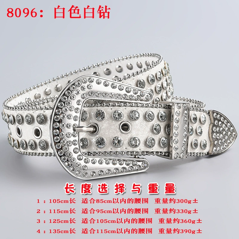 Пояс 3 шт, пояс из акрилового страза в форме diamonds, панк стиль, длины 105–135 см