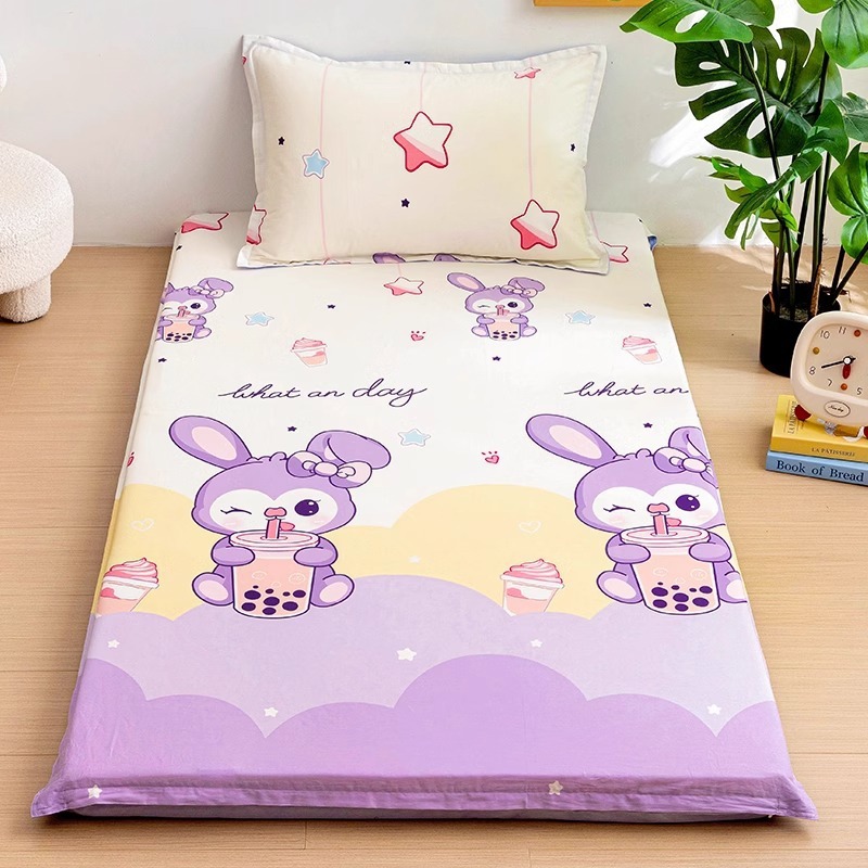 Funda de colchón de algodón 100% funda de edredón dormitorio de estudiantes funda protectora de colchón con todo incluido funda de cojín funda de edredón funda antipolvo