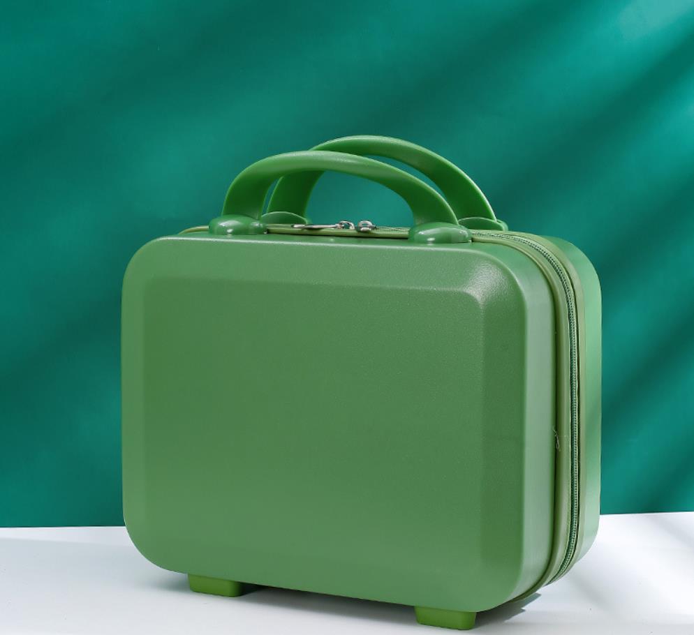 Mayorista de 7 pulgadas 14 pulgadas con patrón de logotipo maleta ABS maquillaje caja de embarque de mano bolsa de viaje maleta