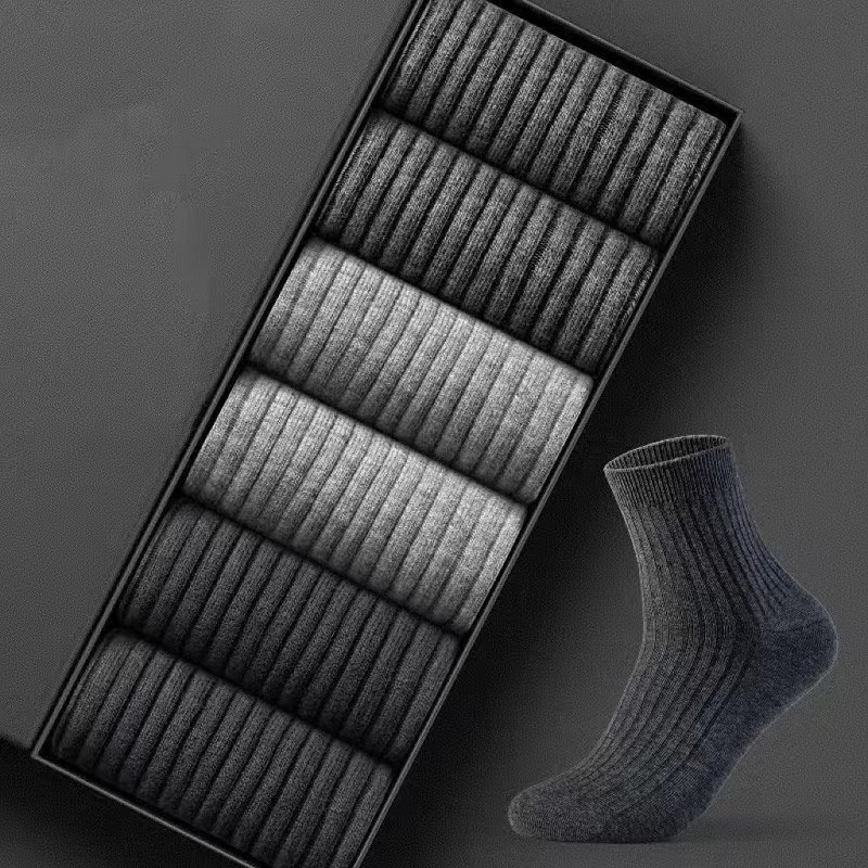 Mid-Calf Socks for Men, Deodorant and Sweat-Absorbent, Autumn and Winter Men's Long Socks, Cotton Long High Socks, Sports Men's Socks, Solid Color Socks Mid-Calf Socks for Men, Deodorant and Sweat-Absorbent, Autumn and Winter Men's Long Socks, Cotton Long High Socks, Sports Men's Socks, Solid Color Socks