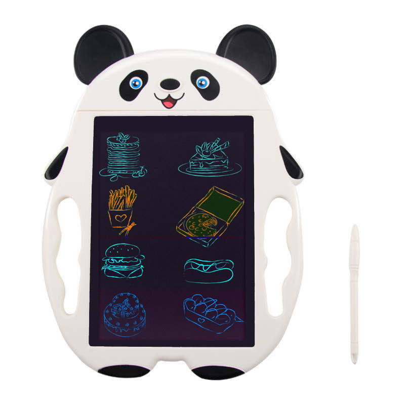 La educación temprana de los niños Qizhi tableta electrónica del LCD del tablero de escritura del color de la panda de la pintura del LCD de 9 pulgadas