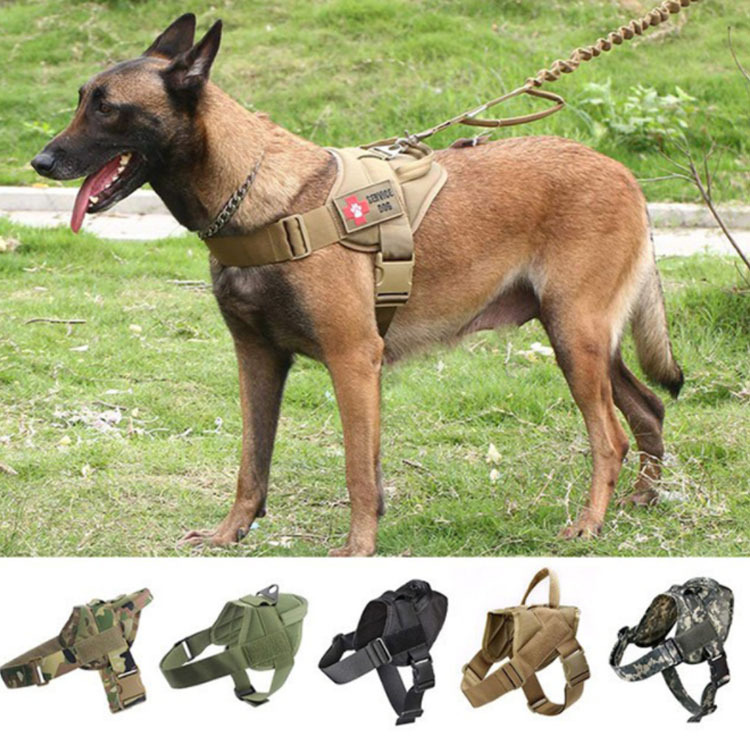 狗狗外出防爆背带背心式尼龙防泼水胸背带战术狗衣宠物用品