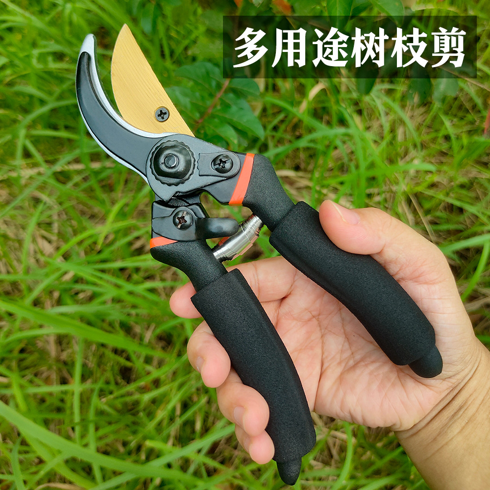 修枝剪果树粗枝嫁接剪刀省力园艺剪园林树枝不锈钢修枝剪现货批发