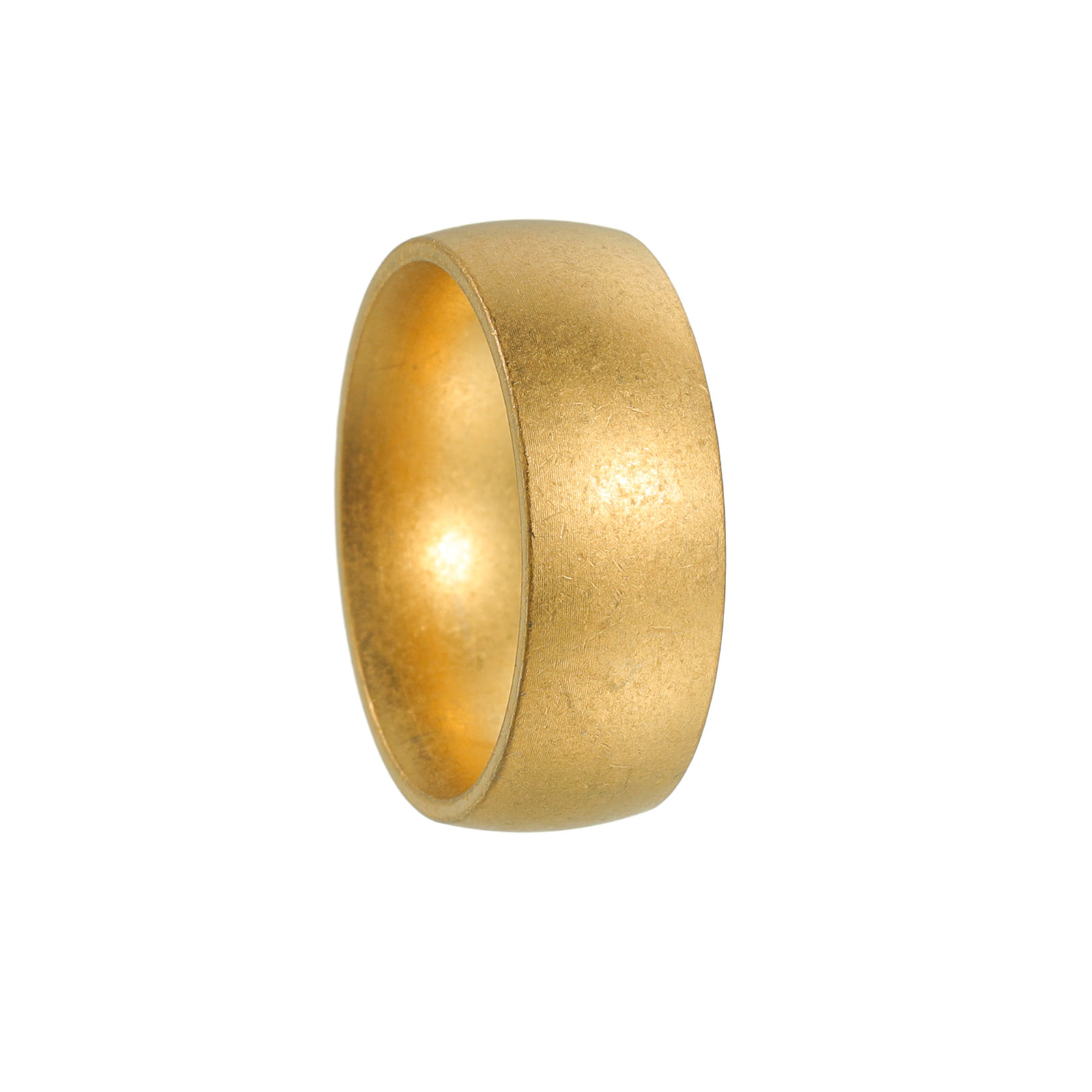 Simple Style Style Real Gold Plated Solid Color Titanium Steel Simple Style Waterproof Non Tarnish Rings
