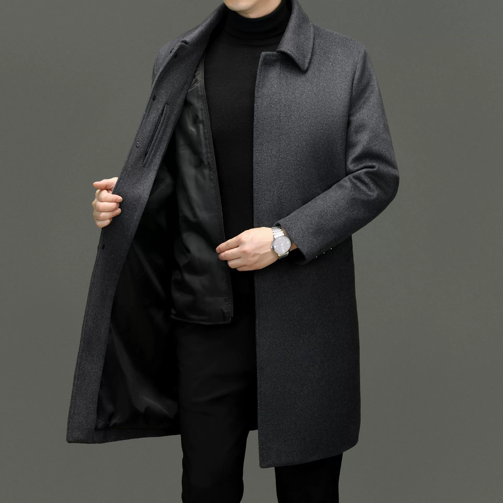 Новая мужская шерстяная шерстяная куртка