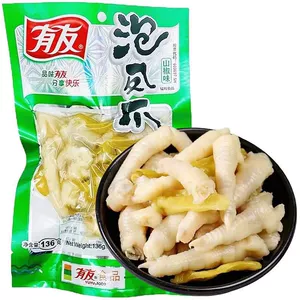 有友 Маринованные куриные ножки со вкусом перца саншо 136 г Куриные ножки интернет-знаменитостей и маринованный перец для повседневных и драматичных закусок Фирменный товар Чунцина оптом