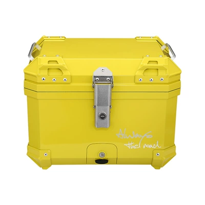 Motorcycle trunk: Special Trunk Electric - mt45-lemon-yellow-44-backrest-lining