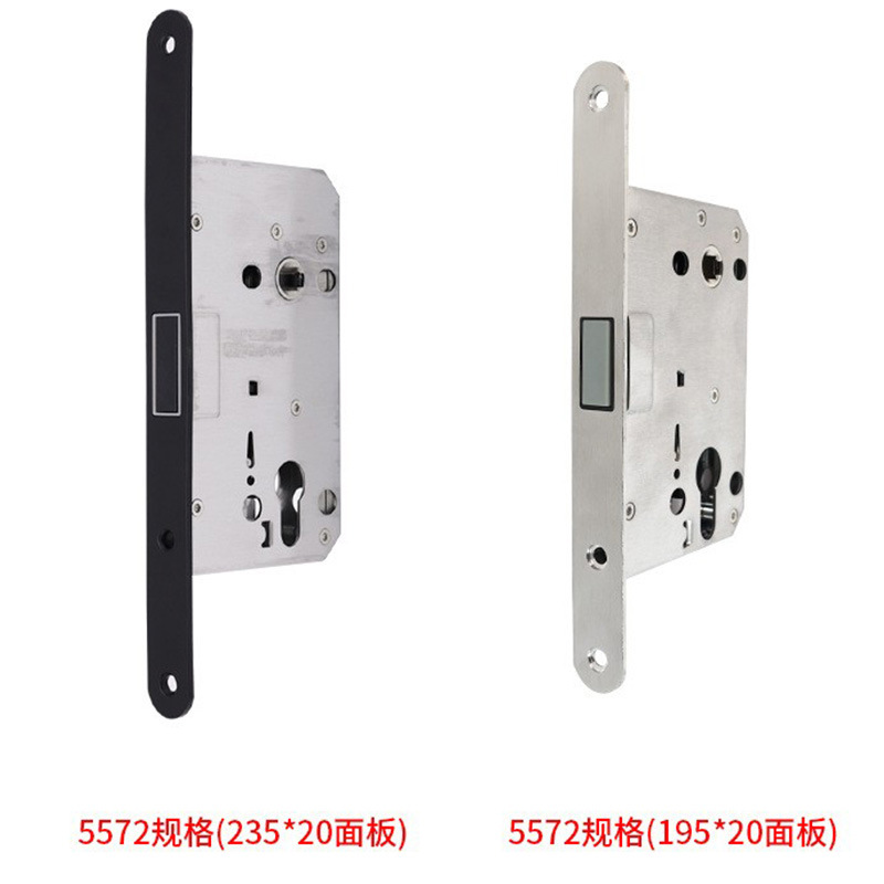 Estándar europeo 5572 bloqueo silencioso de absorción magnética multicolor opcional de acero inoxidable bloqueo de lengua cuadrada puerta de dormitorio bloqueo de puerta interior