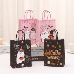 キャンディギフトバッグ卸売ショッピングバッグクラフト紙バッグハロウィーン手提げ袋かわいいプリント包装袋