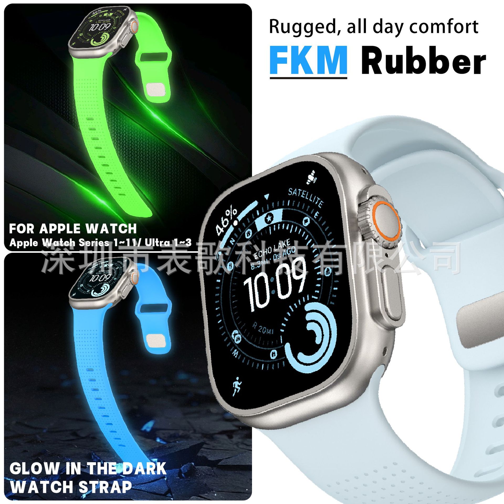 Apple watch strap suitable for APPLE iwatch luminous color polka dot…